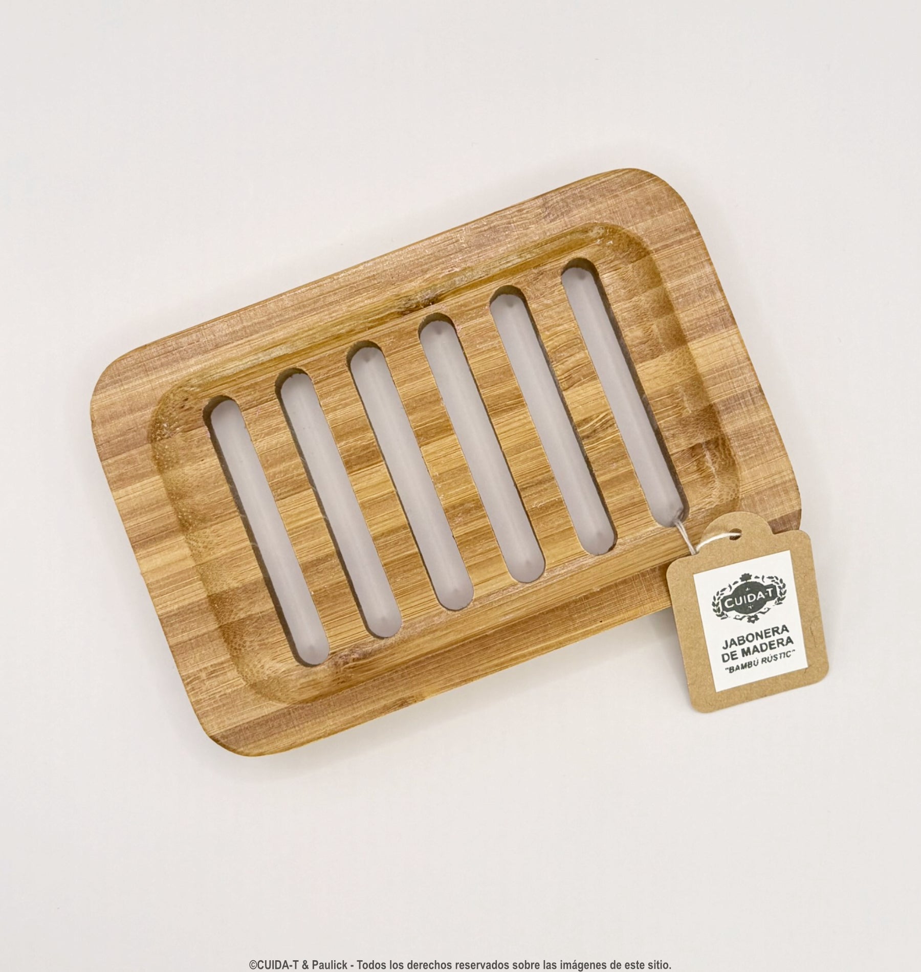 Sabonera de Fusta “Bambú Rústic”