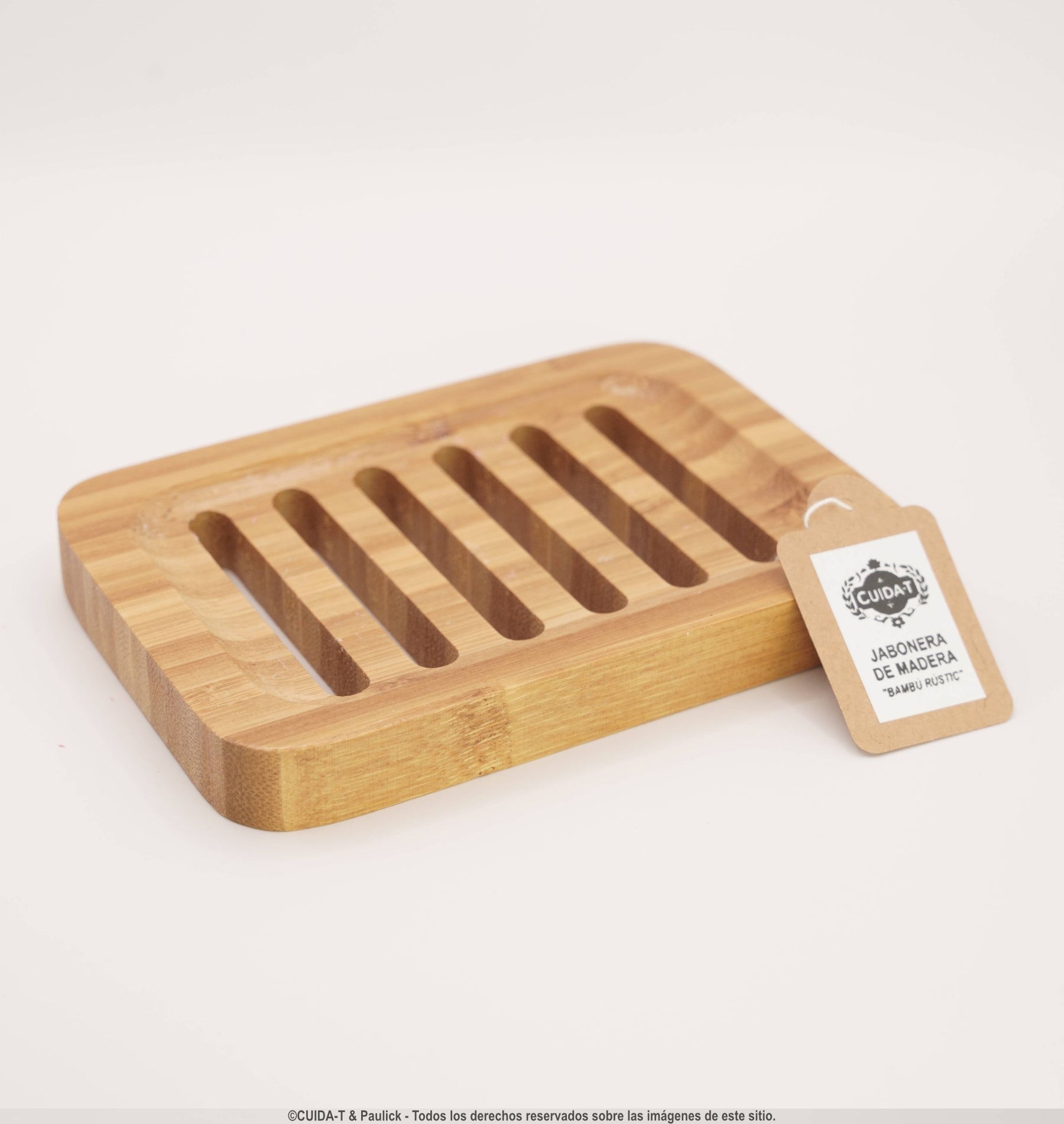Sabonera de Fusta “Bambú Rústic”