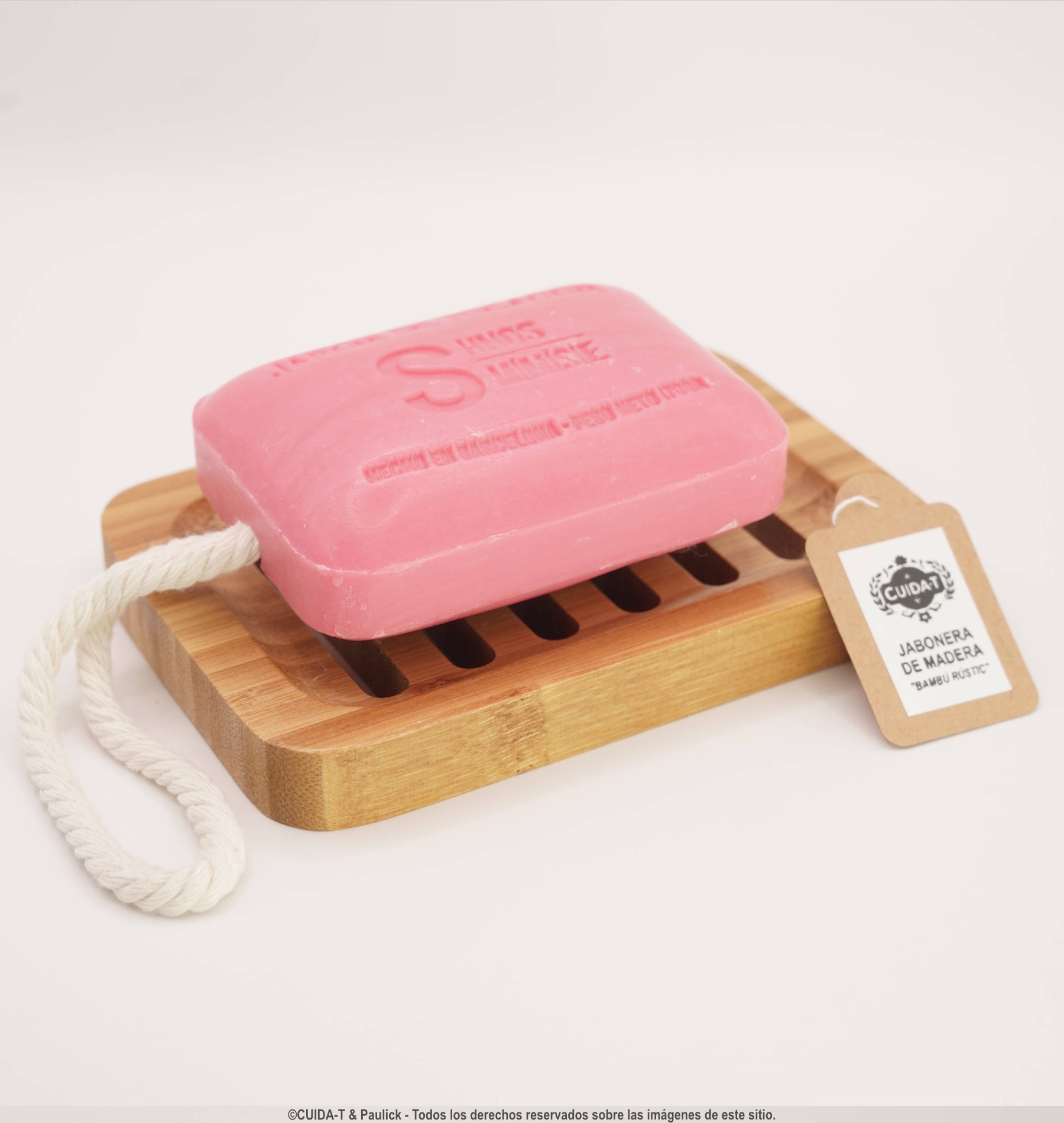 Sabonera de Fusta “Bambú Rústic”