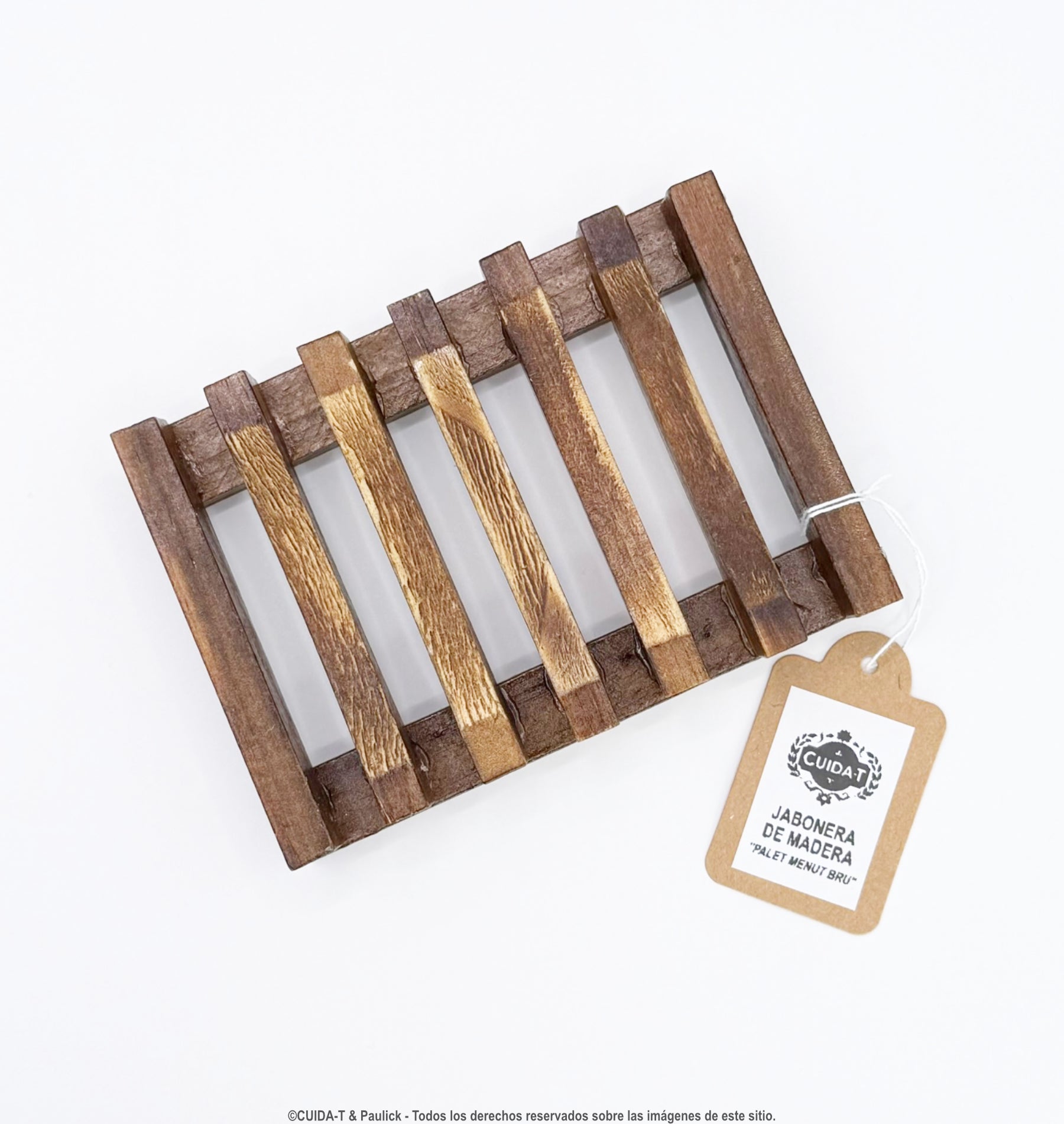 Jabonera de Madera “Palet Menut Bru”