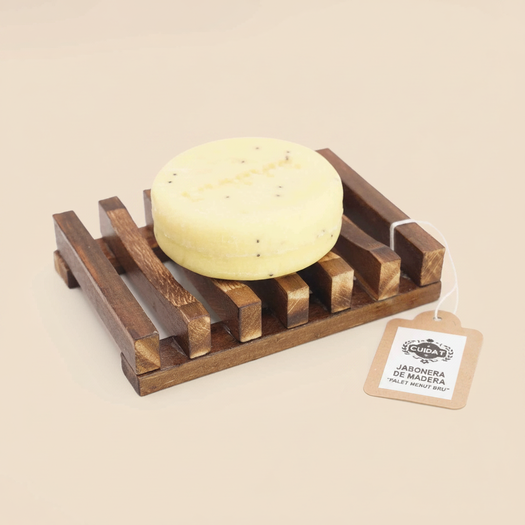 Wooden soap dish Small pallet brown