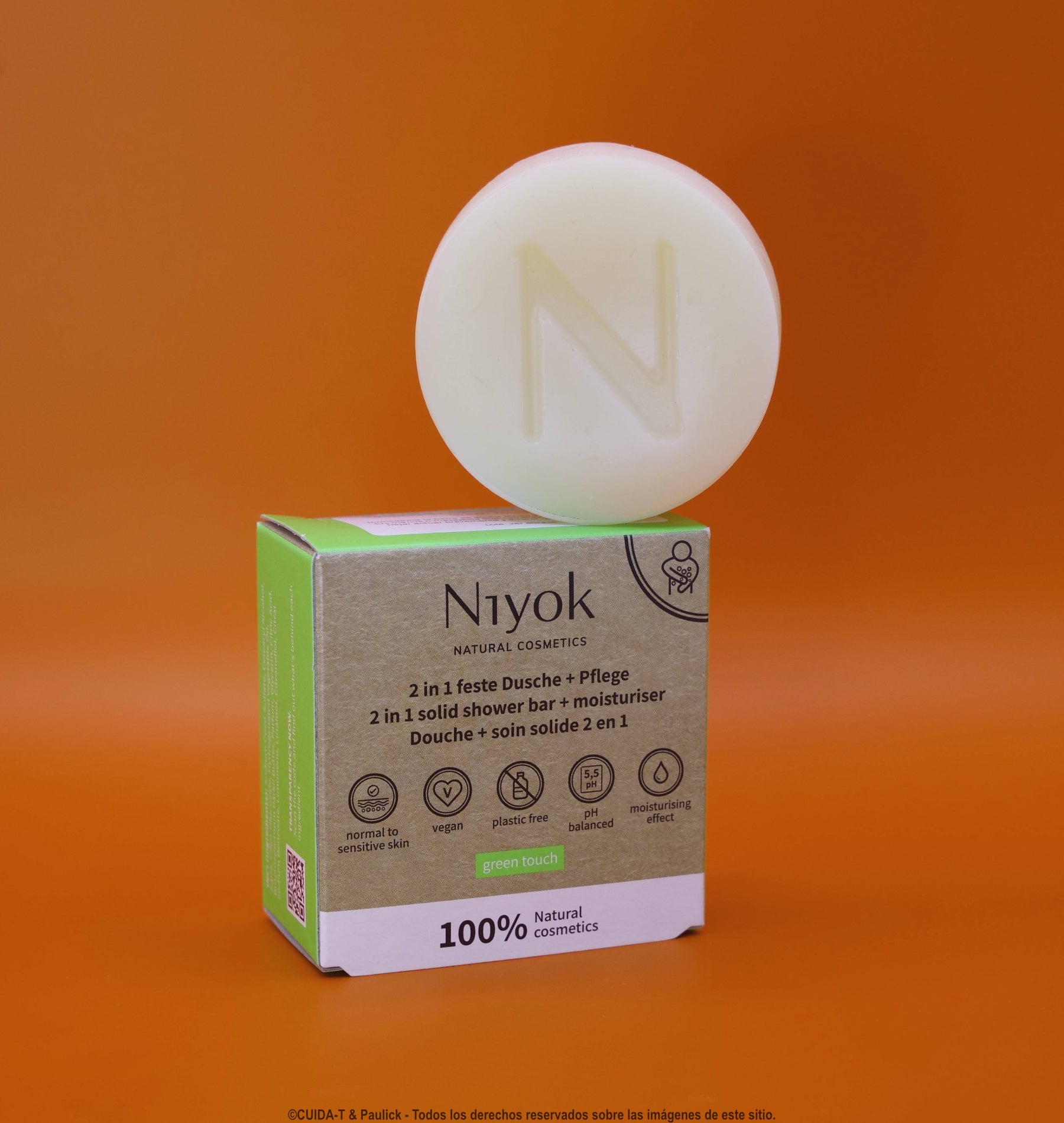 2-en-1 Ducha sólida Green Touch (Hacer!)