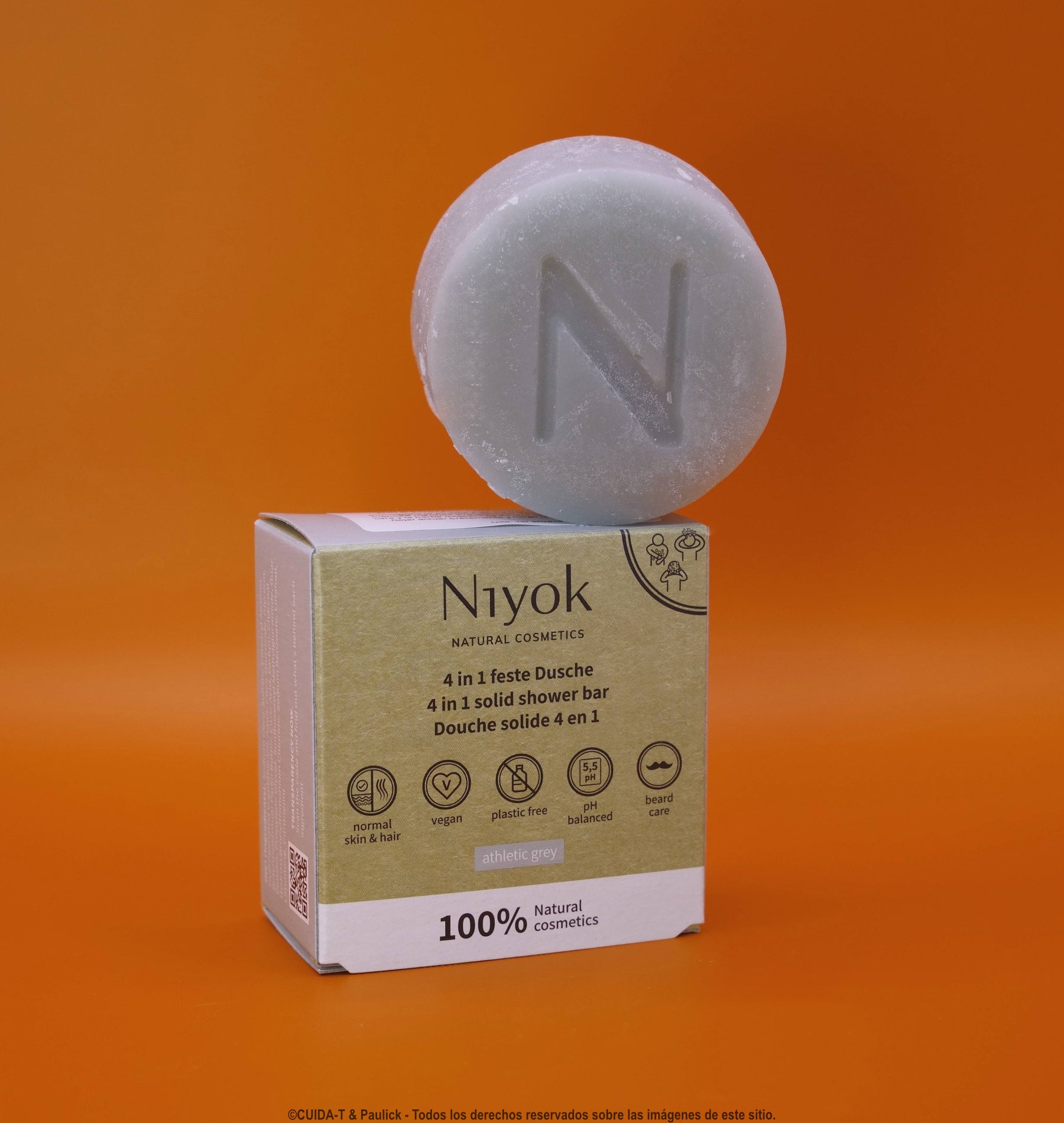 4-en-1 Ducha sólida Athelic Grey