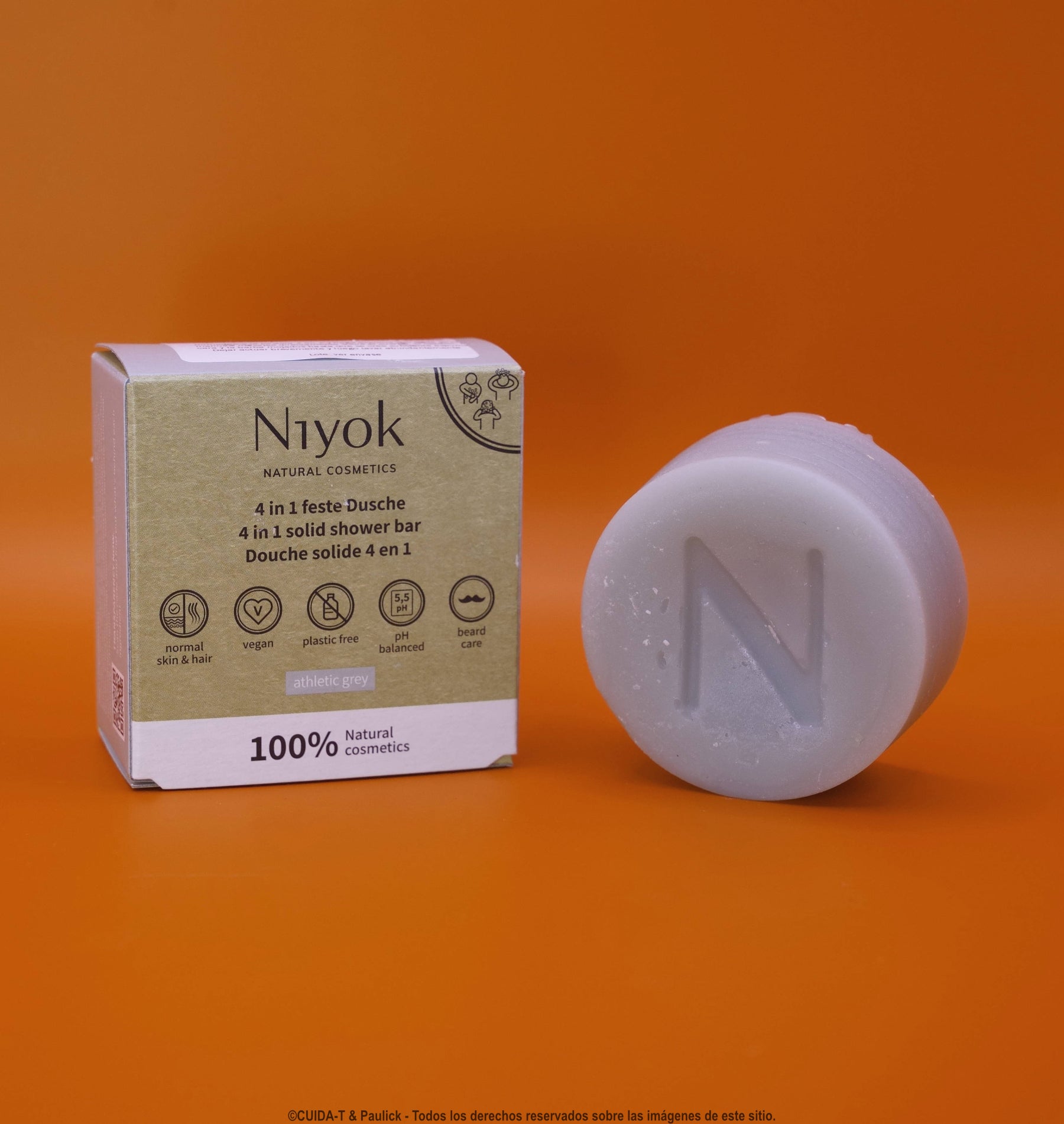 4-en-1 Ducha sólida Athelic Grey