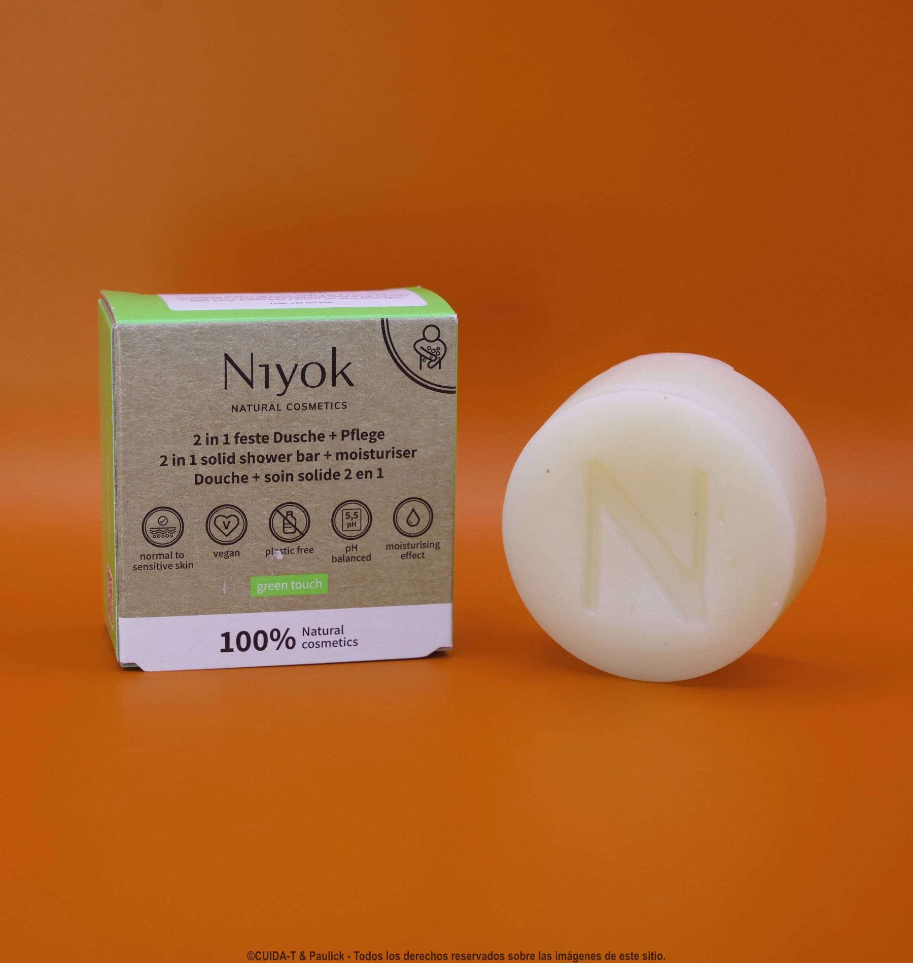 2-en-1 Ducha sólida Green Touch (Hacer!)