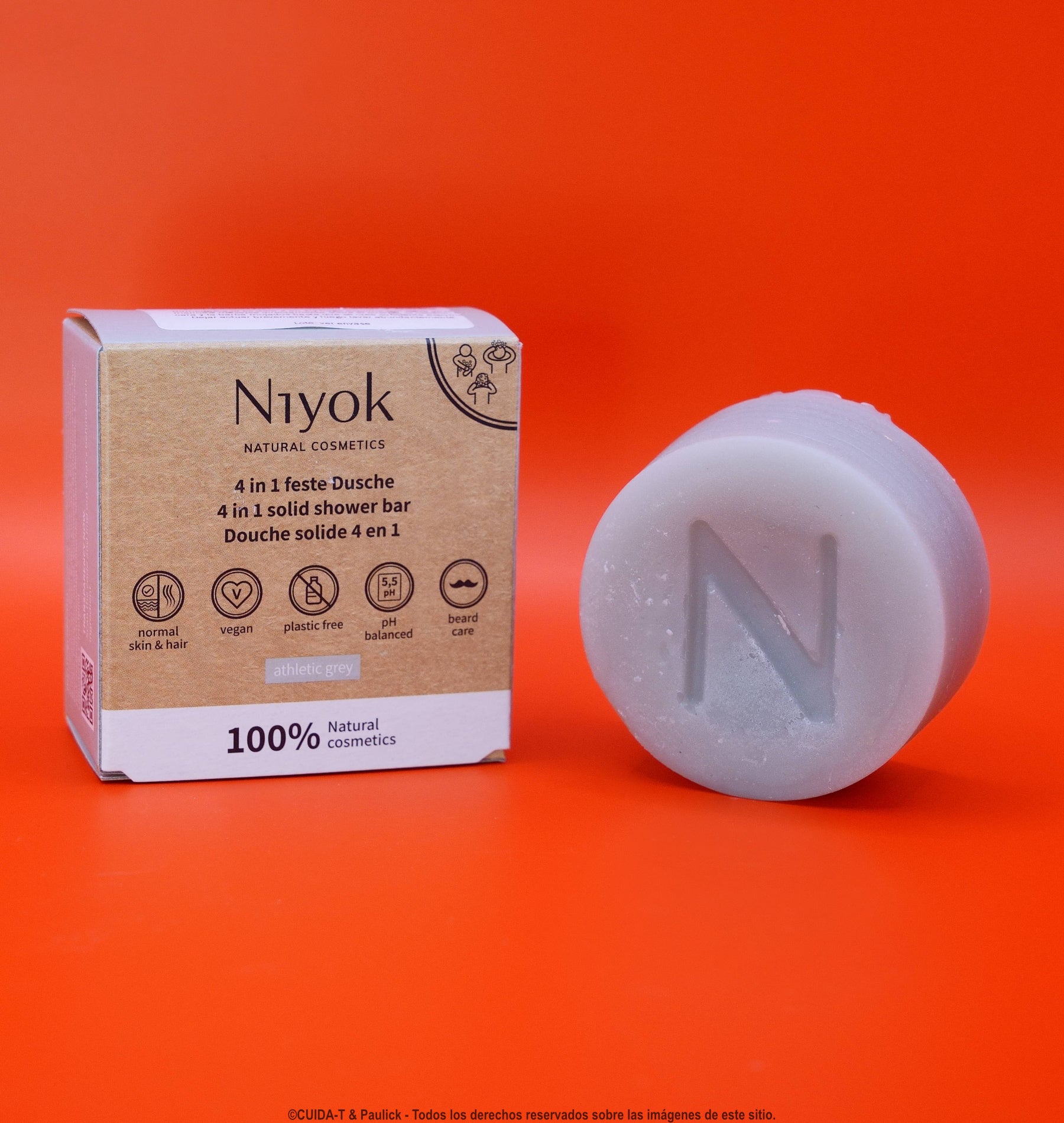 4-en-1 Ducha sólida Athelic Grey