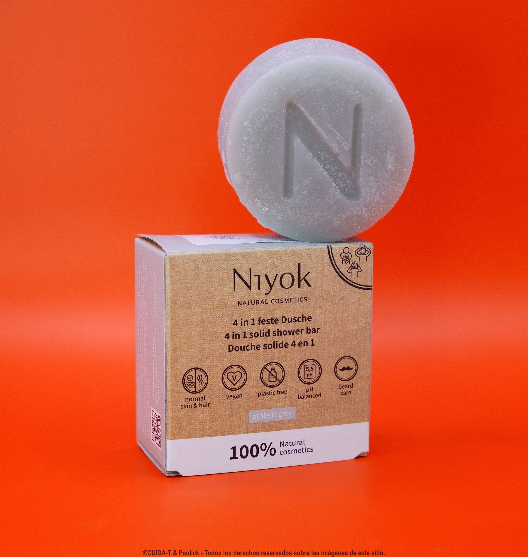 4-en-1 Ducha sólida Athelic Grey