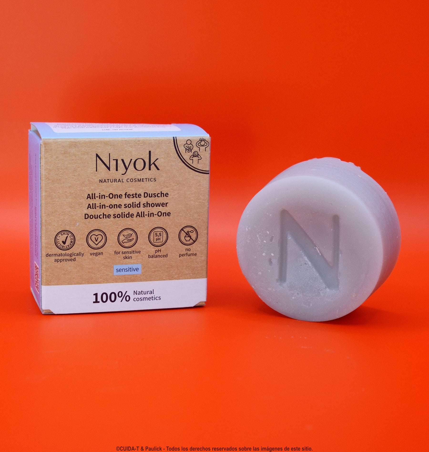 Tot-en-1 Gel de dutxa sòlid Sensitive