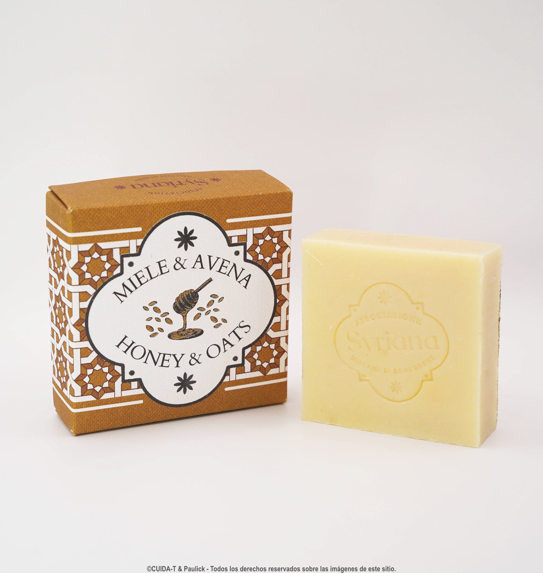 Jabón 100% Natural de Miel & Avena