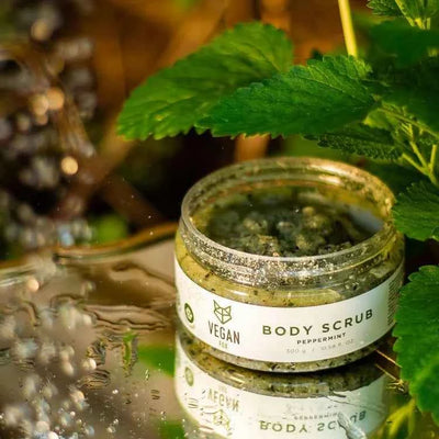 Exfoliante corporal de menta
