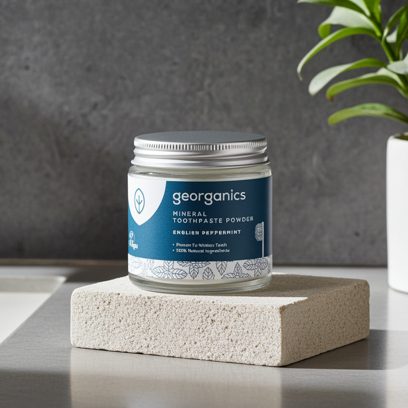 Polvo Dental Blanqueador con Menta Piperita