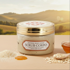 Exfoliante corporal de miel y avena