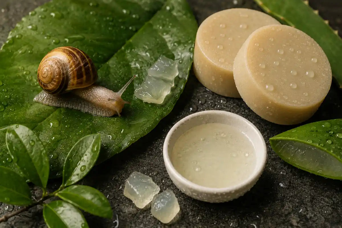 Jabón regenerador con baba de caracol - imagen saber más