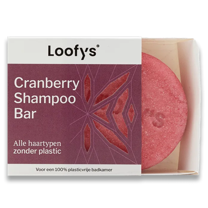 champú sólido aroma arándano rojo Loofys