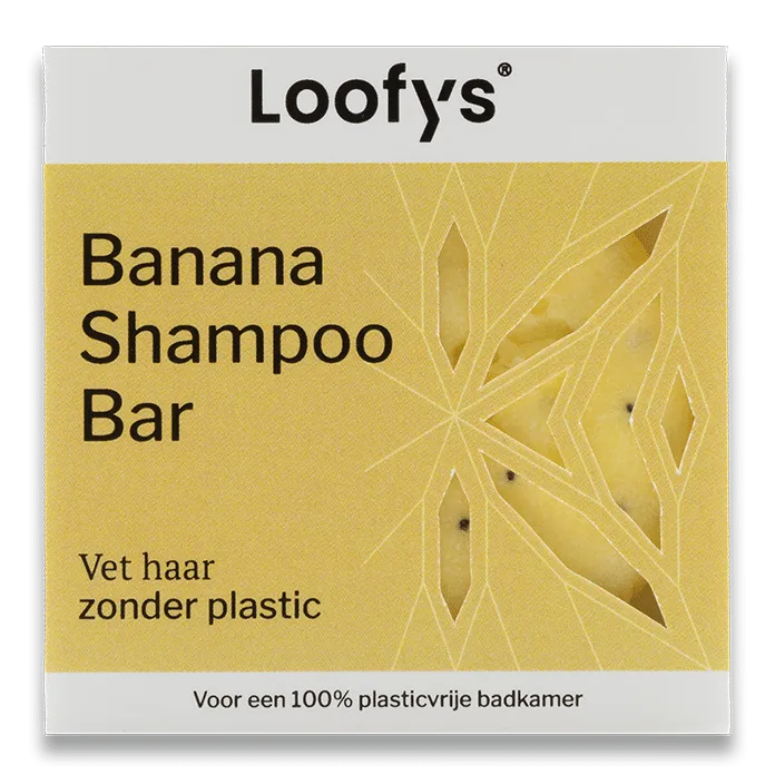 champú sólido aroma banana Loofys