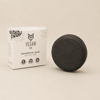 Champú sólido para cabello graso con carbón activado Vegan Fox