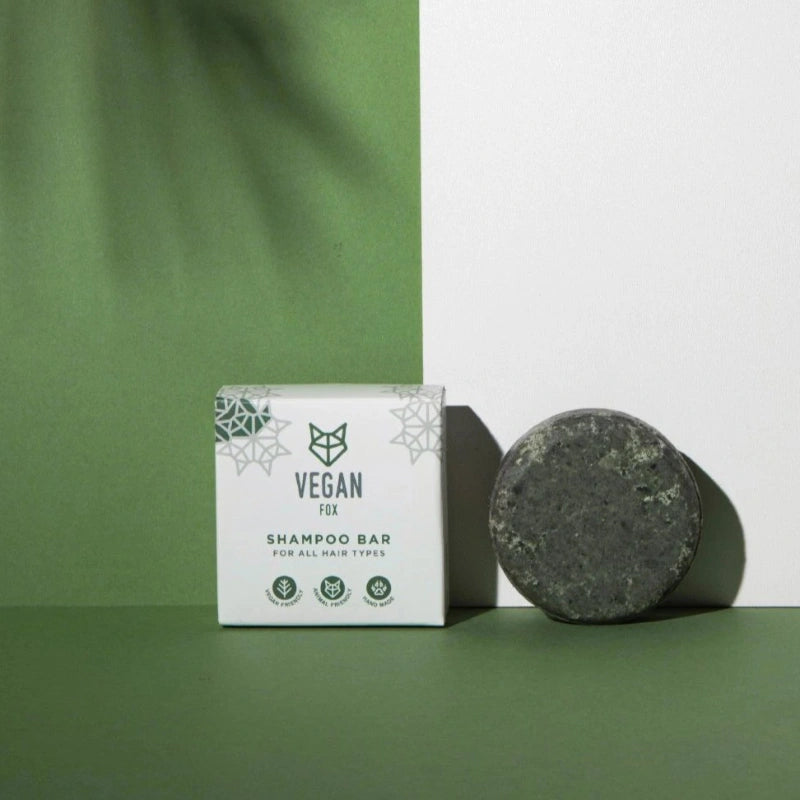 Champú sólido para todo tipo de cabello con espirulina Vegan Fox