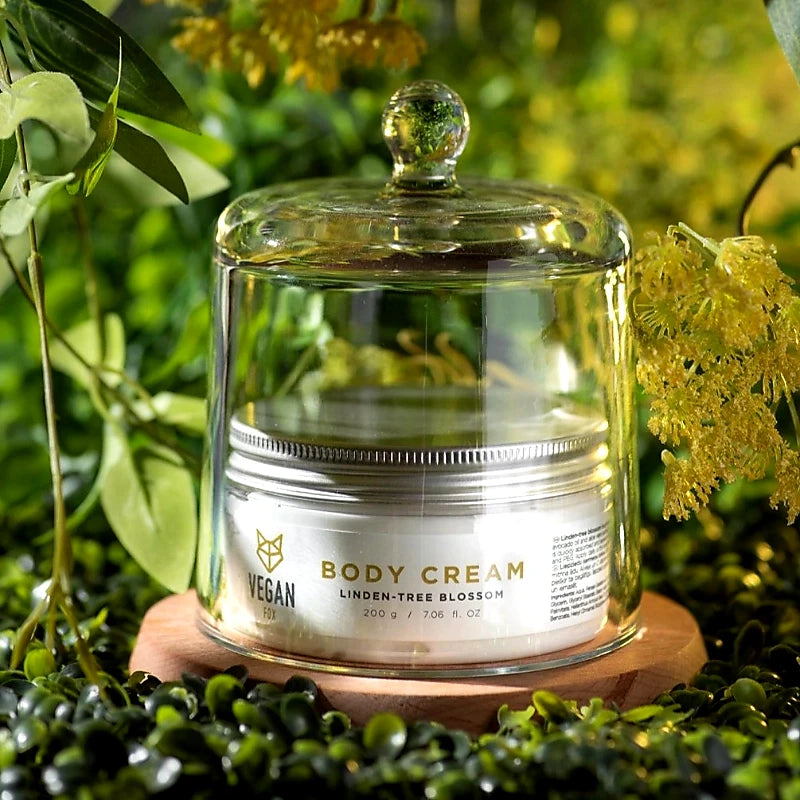Crema corporal hidratante de flor de tilo