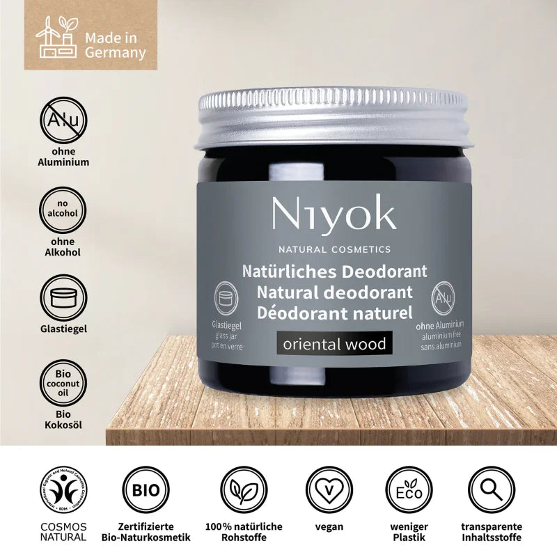 Natural cream deodorant Oriental wood