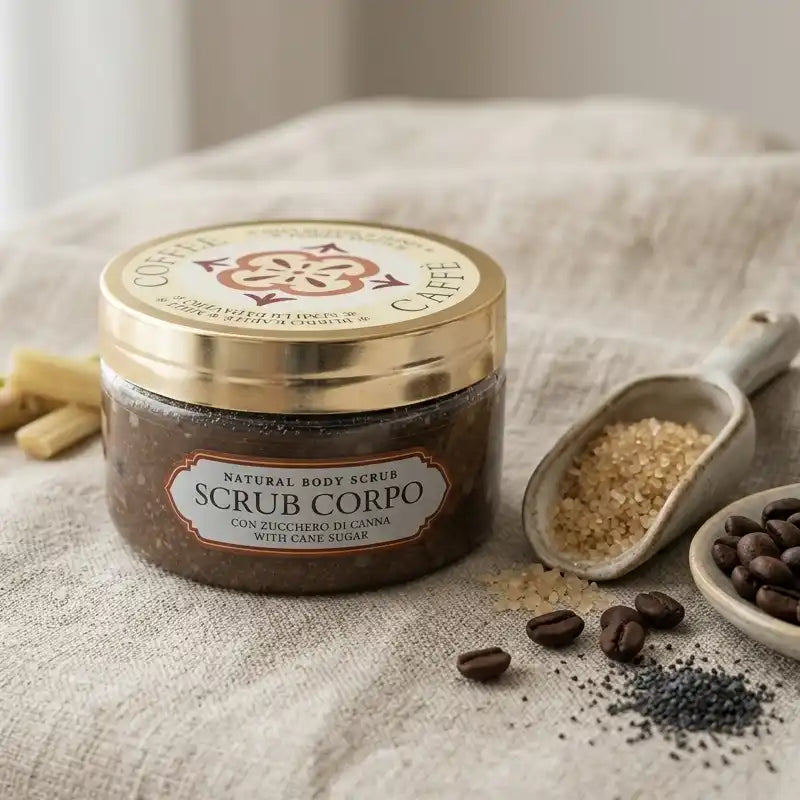Combo de café, exfoliante y jabón