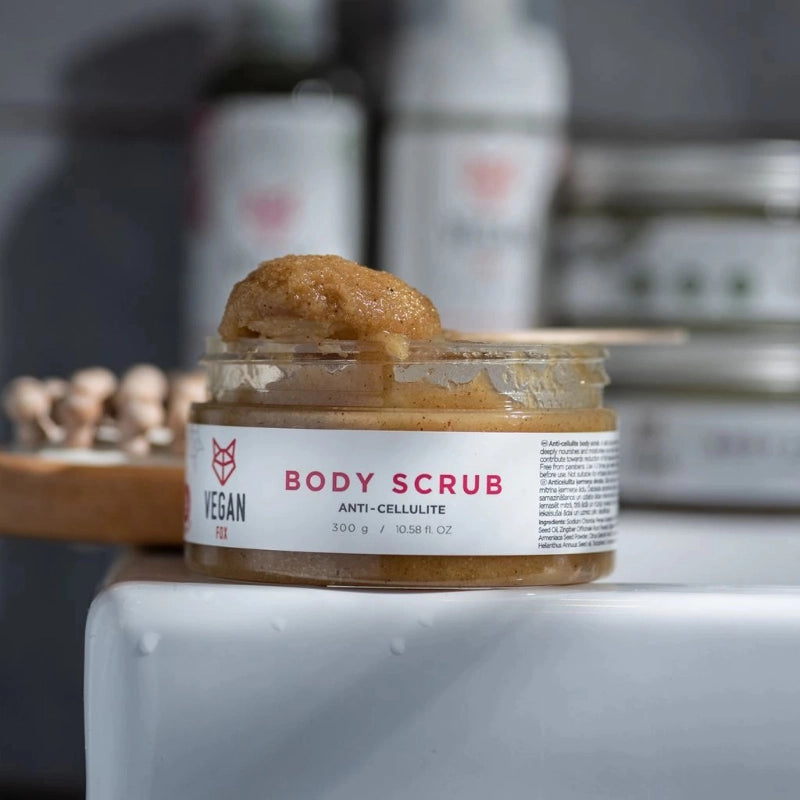 Exfoliante corporal de jengibre estimulante Vegan Fox
