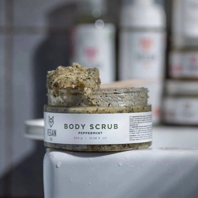Exfoliante corporal de menta refrescante Vegan Fox