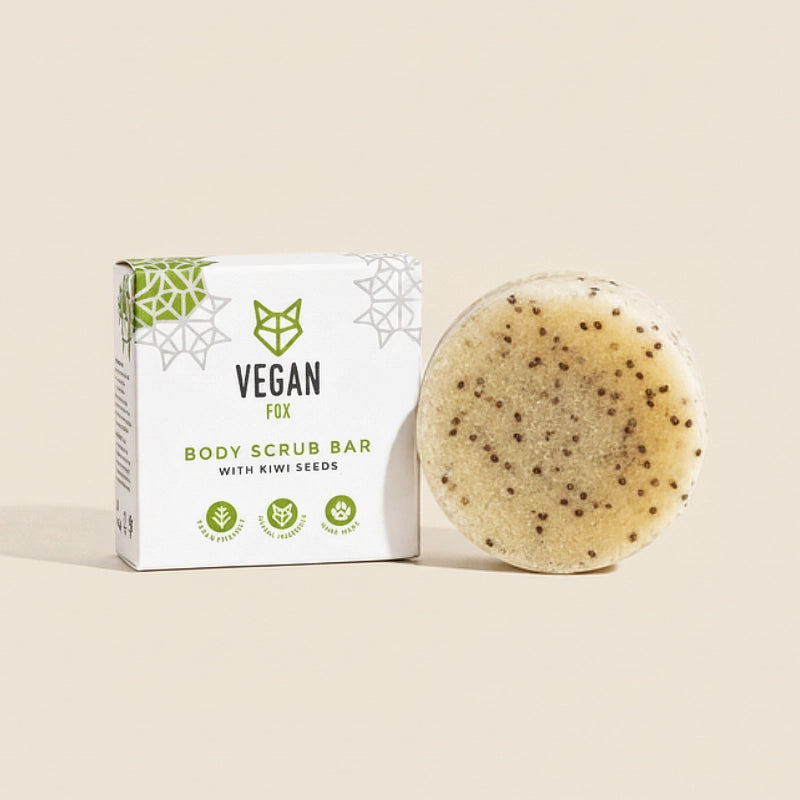 Exfoliant corporal sòlid de sucre i llavors de kiwi