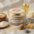 Combo de miel y avena, exfoliante y jabón