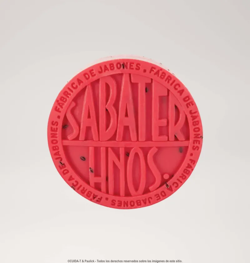 Jabón sólido 100g fresa Sabater Hnos.