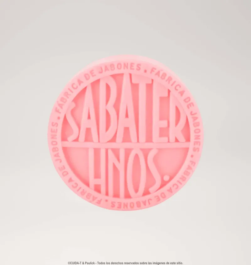 Jabón sólido 100g rosa Sabater Hnos.