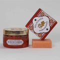 Combo de granada, exfoliante y jabón