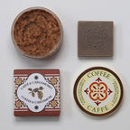 Combo de café, exfoliante y jabón