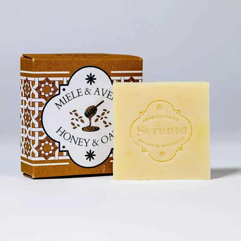 Combo de miel y avena, exfoliante y jabón