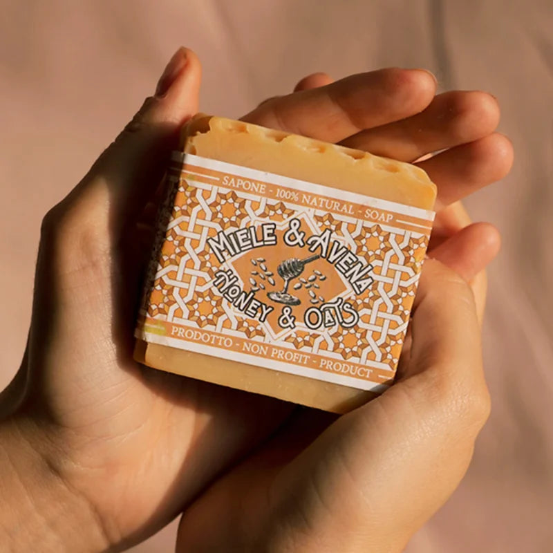 100% natural honey and oatmeal soap