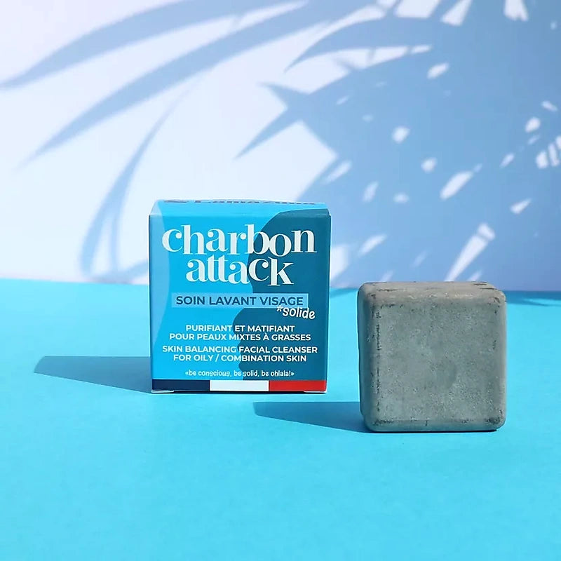 Charcoal attack syndet facial cleanser