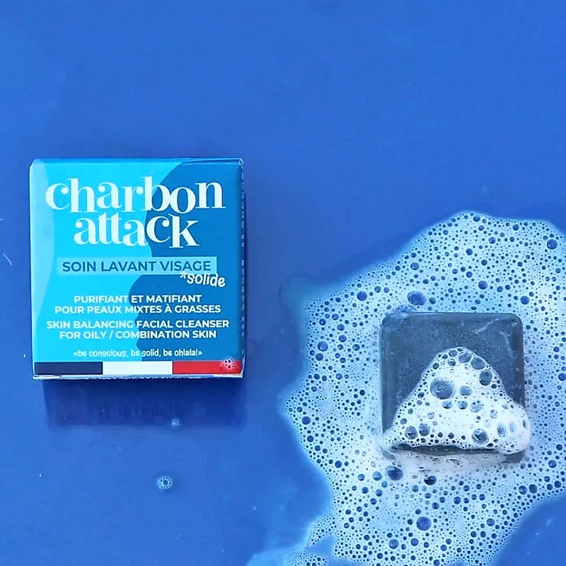 Charcoal attack syndet facial cleanser
