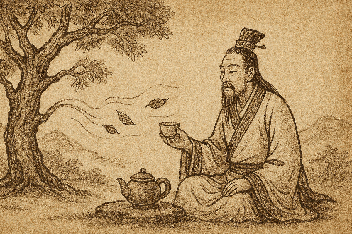 {"type":"root","children":[{"type":"paragraph","children":[{"type":"text","value":"Según la leyenda tradicional China, el té fue descubierto por el legendario Shen Nong. Imagen ©CUIDA-T."}]},{"type":"paragraph","children":[{"type":"text","value":"Historia del Té según la tradición China","bold":true}]},{"listType":"unordered","type":"list","children":[{"type":"list-item","children":[{"type":"text","value":"Según la tradición china, el té fue descubierto por accidente en el año 2737 a. C. por el emperador Shen Nong, conocido como el “Granjero Divino” y padre de la medicina china. "}]},{"type":"list-item","children":[{"type":"text","value":"Un día, mientras hervía agua bajo un árbol, unas hojas cayeron dentro de su olla. Intrigado por el aroma, Shen Nong probó la infusión y sintió un efecto refrescante y revitalizante. "}]},{"type":"list-item","children":[{"type":"text","value":"A partir de ese momento, el té pasó de ser una planta silvestre a convertirse en una bebida apreciada por sus propiedades medicinales y energéticas. Con el tiempo, esta simple casualidad se transformó en una de las tradiciones más antiguas y queridas de China, extendiéndose luego por todo el mundo. "}]},{"type":"list-item","children":[{"type":"text","value":"A Shen Nong también se le atribuye la invención del calendario, el hacha y el arado."}]}]},{"type":"paragraph","children":[{"type":"text","value":"Propiedades cosméticas del té verde","bold":true}]},{"listType":"unordered","type":"list","children":[{"type":"list-item","children":[{"type":"text","value":"En el cabello: ","bold":true},{"type":"text","value":"Fortalece y protege gracias a los antioxidantes que reducen el daño oxidativo en el cuero cabelludo y la fibra capilar, ayudando a mantener brillo y resistencia. Regula la grasa del cuero cabelludo; las catequinas (antioxidantes), ayudan a equilibrar la producción de sebo, útil en cabellos grasos o con caspa leve."}]},{"type":"list-item","children":[{"type":"text","value":"En la piel:","bold":true},{"type":"text","value":" : Reduce el daño por contaminación y radiación UV indirecta, mejorando la textura y el tono. Es también un Calmante útil en pieles sensibles o con rojeces por su efecto antiinflamatorio."}]},{"type":"list-item","children":[{"type":"text","value":"En el rostro: ","bold":true},{"type":"text","value":" Disminuye la inflamación y la proliferación bacteriana asociada al acné, sin los efectos irritantes de algunos tratamientos agresivos. Protege el colágeno frente al estrés oxidativo y mejora la apariencia de líneas finas cuando se combina con otros activos antiedad."}]}]}]}