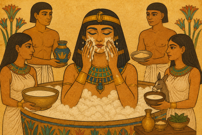 Leche de burra: la obsesión de Cleopatra que exprimía 700 burras al día