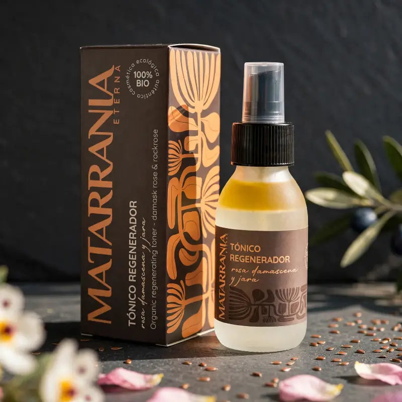 Regenerating toner for mature skin, 100% organic